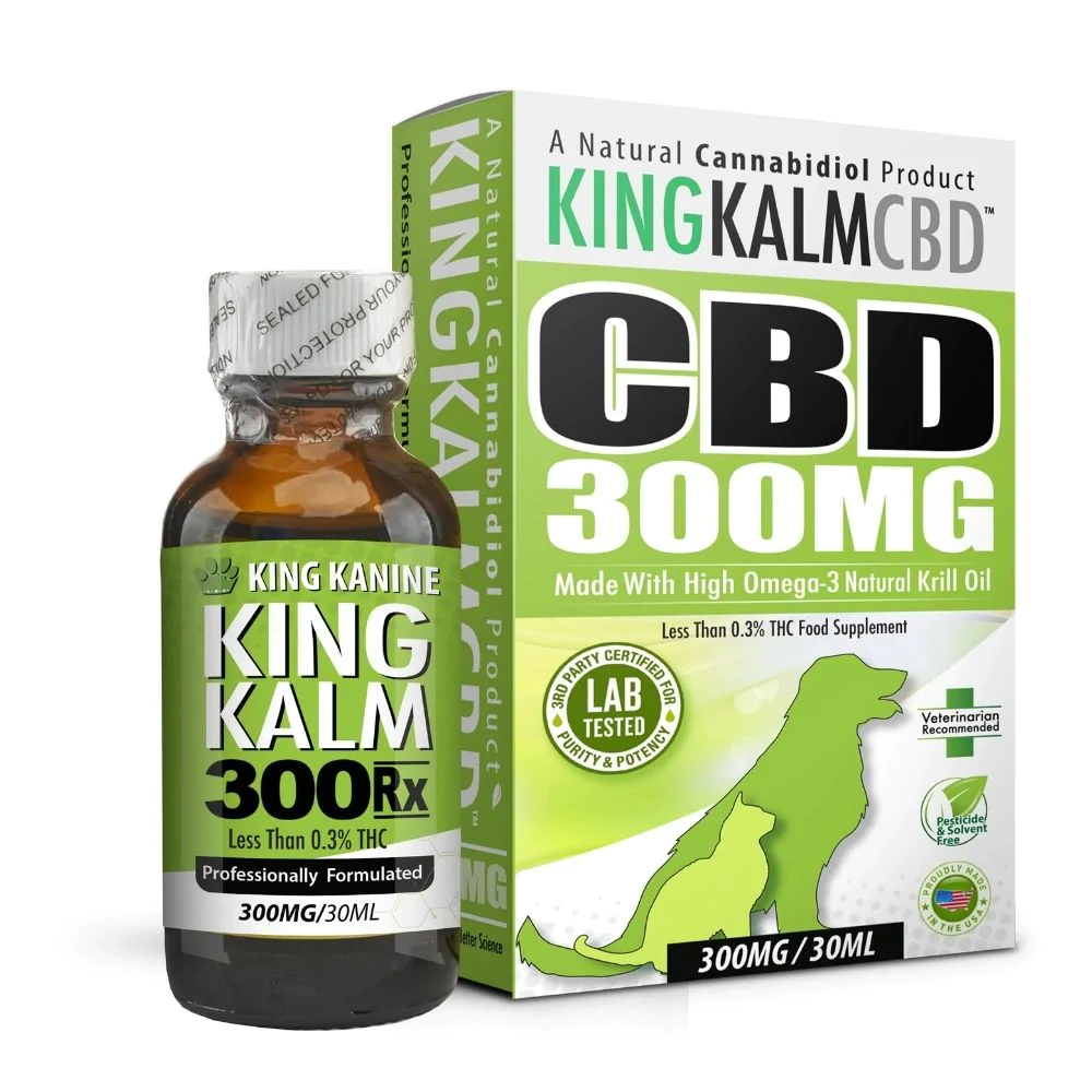 KING KALM™ 300mg CBD oil for Medium Size pets is made from the highest-quality Broad Spectrum CBD oil and suspended with the extremely beneficial krill oil.